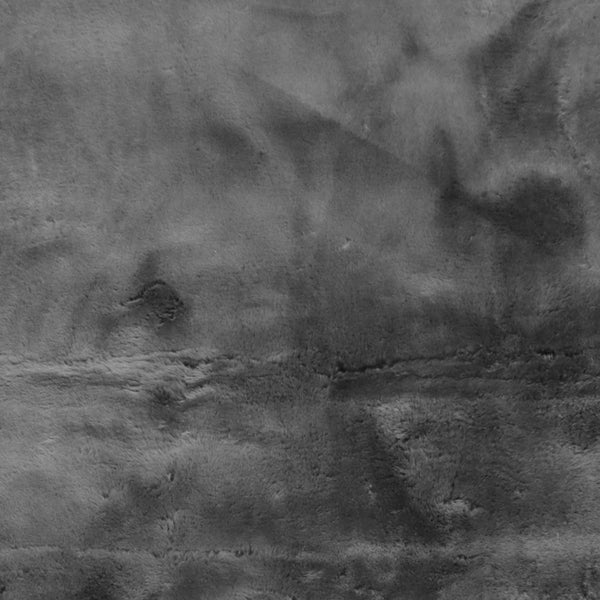 Homeroots 60" X 30" Charcoal Plain Weave Sheepskin Throw Blanket  New Zealand Sheepskin 480430