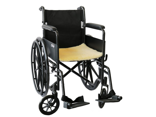 Homeroots Set Of Two 17" X 17" Cornsilk Linen Solid Color Dining Chair Pad  Sheepskin 480444