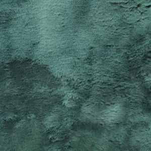 Homeroots Set Of Four 17" X 17" Emerald Linen Solid Color Dining Chair Pad  Sheepskin 480445