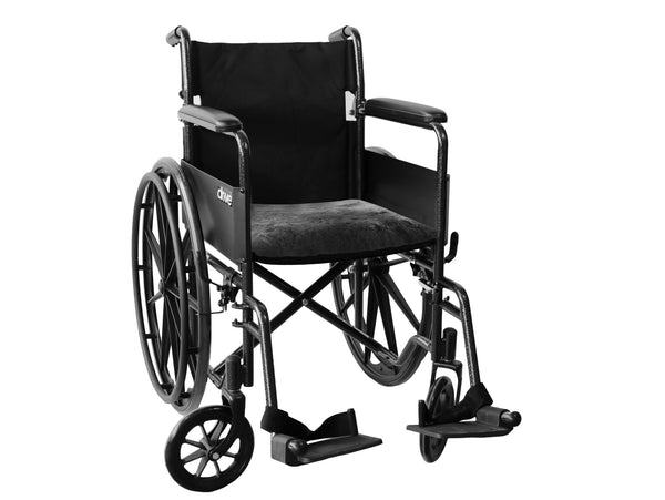 Homeroots Set Of Four 17" X 17" Charcoal Grey Medical Sheepskin Chair Pads  Sheepskin 480446