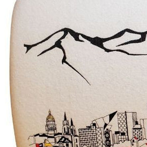 Homeroots 38" Cream Wool And Brown Ottoman   480553