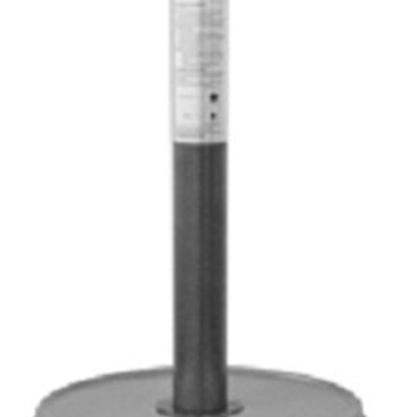 Homeroots 48000 Btu Silver Steel Propane Cylindrical Pole Standing Patio Heater  Steel 480566
