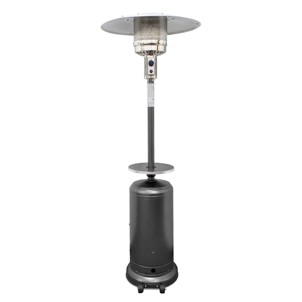 Homeroots 48000 Btu Silver Steel Propane Cylindrical Pole Standing Patio Heater  Steel 480568