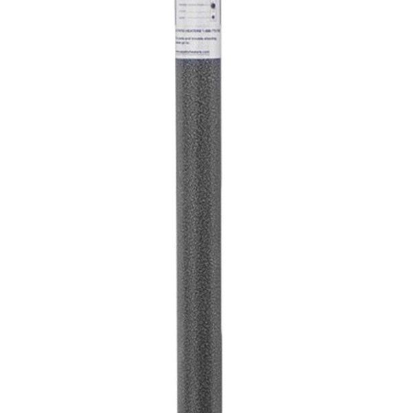 Homeroots 48000 Btu Silver Steel Propane Cylindrical Pole Standing Patio Heater  Steel 480568