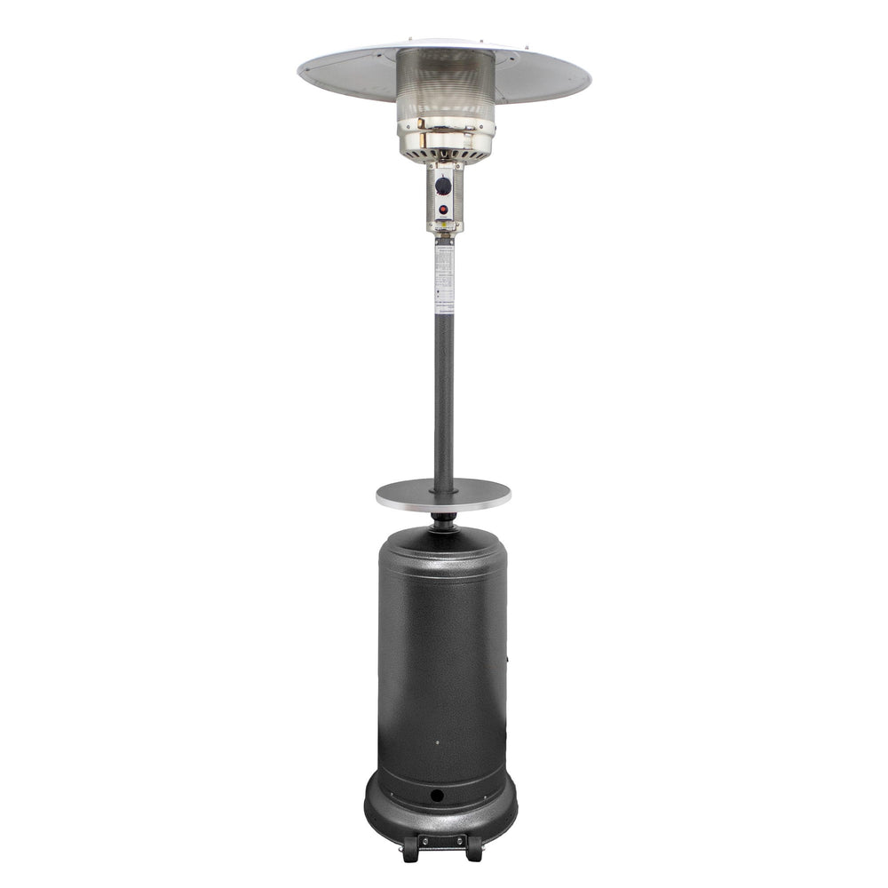 Homeroots 48000 Btu Silver Steel Propane Cylindrical Pole Standing Patio Heater  Steel 480568