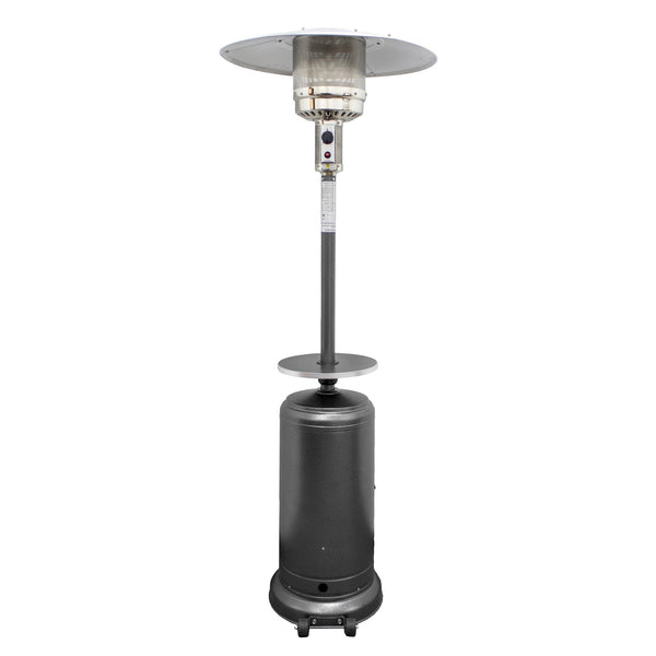 Homeroots 48000 Btu Silver Steel Propane Cylindrical Pole Standing Patio Heater  Steel 480568