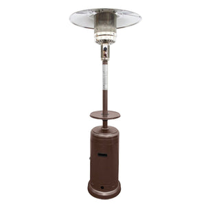 Homeroots 48000 Btu Bronze Steel Propane Cylindrical Pole Standing Patio Heater  Steel 480570