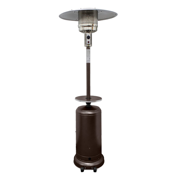 Homeroots 48000 Btu Bronze Steel Propane Cylindrical Pole Standing Patio Heater  Steel 480571
