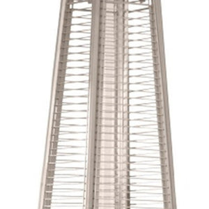 Homeroots 41000 Btu Brown Steel Propane Triangular Pyramid Standing Patio Heater  Steel 480572