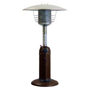 Homeroots 11000 Btu Bronze Steel Propane Cylindrical Pole Tabletop Patio Heater  Steel 480581