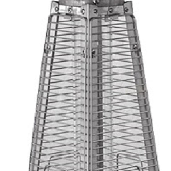 Homeroots 9500 Btu Bronze Steel Propane Triangular Pyramid Tabletop Patio Heater  Steel 480582