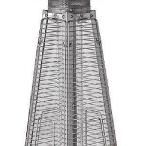 Homeroots 9500 Btu Bronze Steel Propane Triangular Pyramid Tabletop Patio Heater  Steel 480582