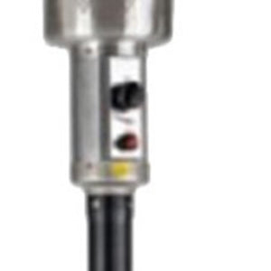 Homeroots 40000 Btu Black Steel Propane Cylindrical Pole Standing Patio Heater  Steel 480583