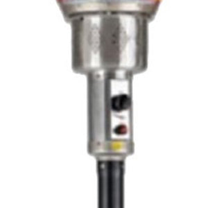 Homeroots 40000 Btu Black Steel Propane Cylindrical Pole Standing Patio Heater  Steel 480583