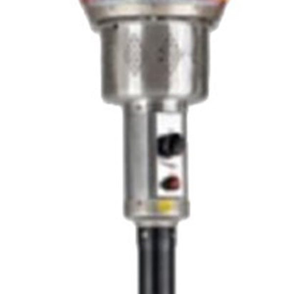 Homeroots 40000 Btu Black Steel Propane Cylindrical Pole Standing Patio Heater  Steel 480583