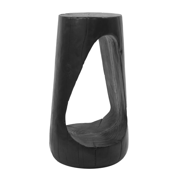 English Elm Christopher Knight Home® - Outdoor Hollow Design End Table - Stylish Black Concrete Accent For Patio, Balcony, Or Poolside Use N770P291496B
