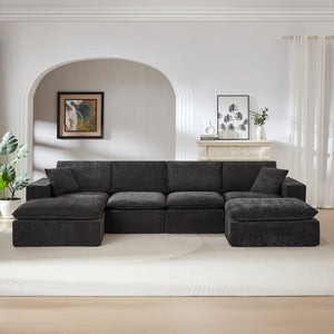 English Elm Modern Chenille Cloud Sofa - Cozy, Customizable Comfort For Contemporary Living Rooms & Offices W3396S00041
