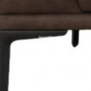Homeroots Modern 78" Brown Loveseat With Removable Cushions   480888