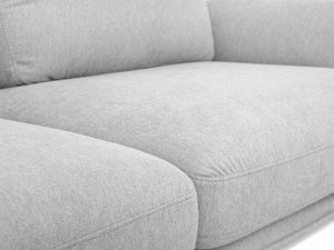 Homeroots Contempo Retro 78" Light Gray Loveseat   480890