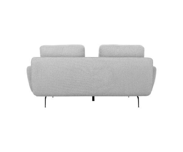 HomeRoots Contempo Retro 78" Light Gray Loveseat - Stylish, Waterproof, and Comfortable Seating for Two! 480890