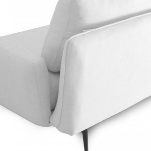 Homeroots Contempo Retro 78" Creamy Off White Loveseat   480891