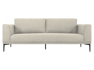 Homeroots 87" Beige Sofa With Black Legs   480932