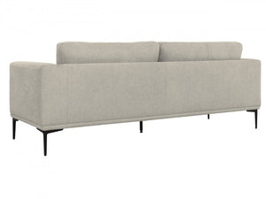 Homeroots 87" Beige Sofa With Black Legs   480932