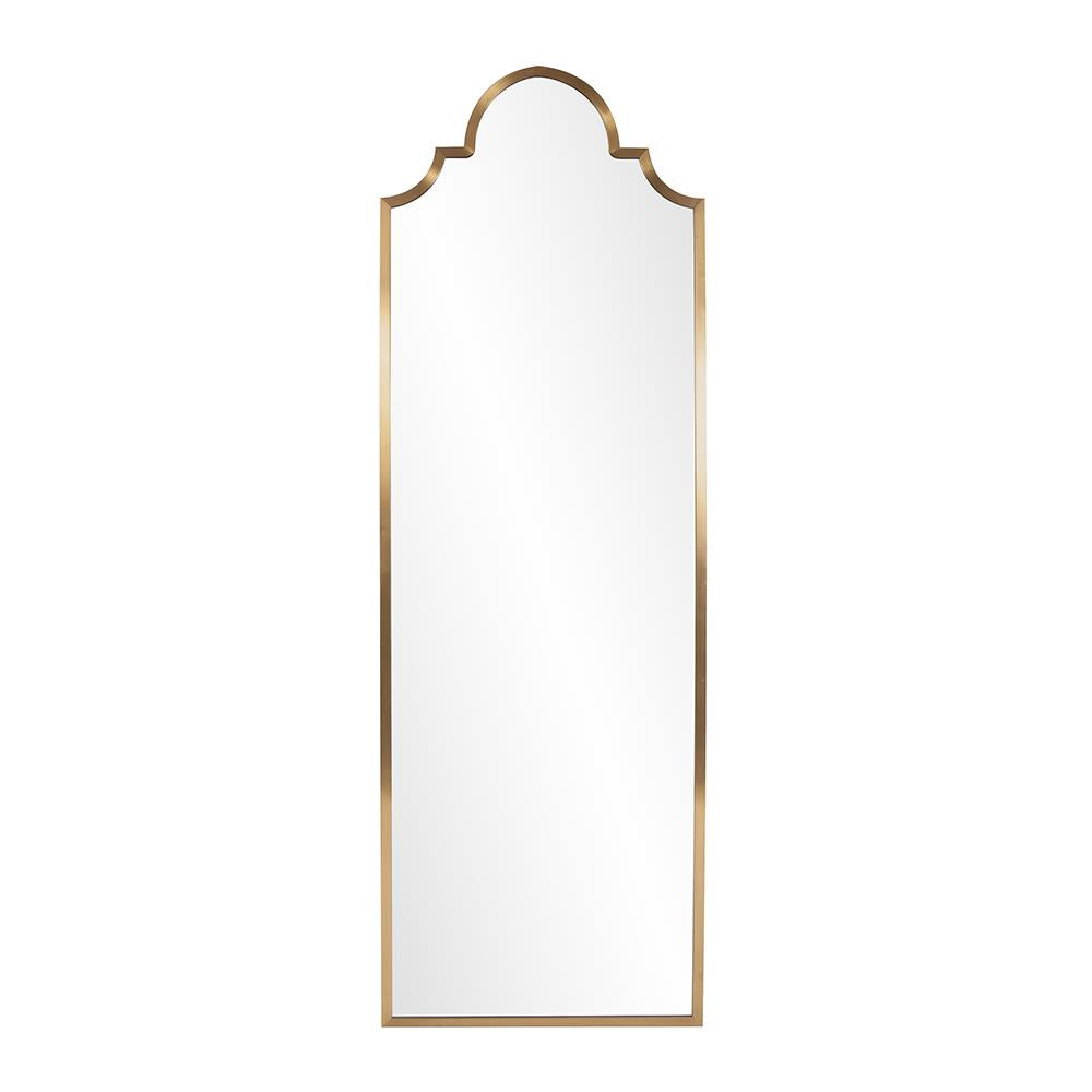 Howard Elliott Czar Mirror - Elegant Arch Design In Brushed Brass Finish, Tall Stainless Steel Frame Ready To Hang Gold Stainless Steel 48097-howard-elliott