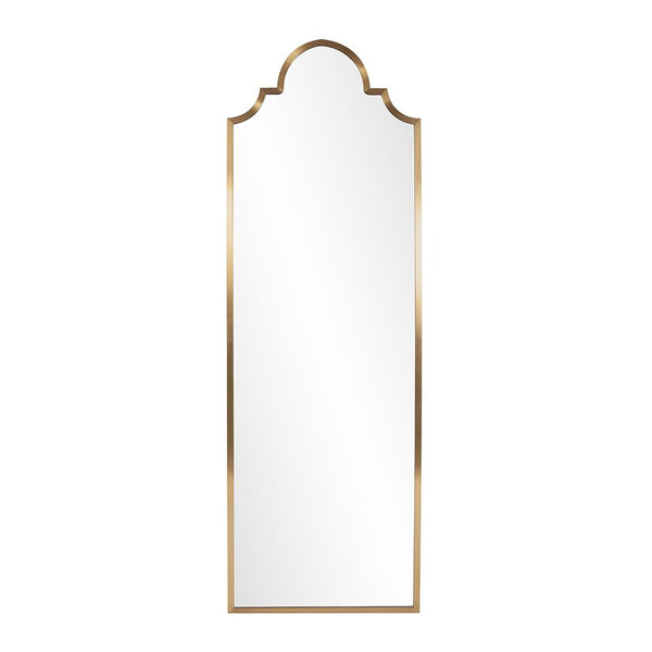 Howard Elliott Czar Mirror - Elegant Arch Design In Brushed Brass Finish, Tall Stainless Steel Frame Ready To Hang Gold Stainless Steel 48097-howard-elliott