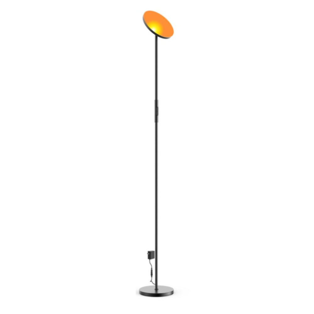 HomeRoots 67" Smart Color Changing LED Floor Lamp with Voice Control, USB Charging, and Music Sync Features 480985