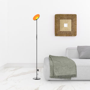 HomeRoots 67" Smart Color Changing LED Floor Lamp with Voice Control, USB Charging, and Music Sync Features 480985