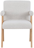 Woodloch Cream Boucle Fabric Accent Chair 480Cream Meridian Furniture