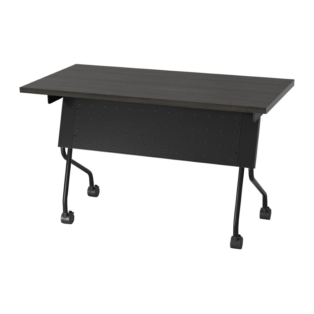 OSP Home Furnishings 4' Flip Top Nesting Training Table with Locking Casters for Office and Classroom Black 84224BS