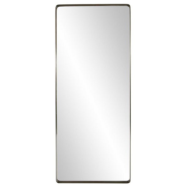 Howard Elliott Steele Oversized Rectangular Mirror With Brushed Stainless Steel Frame For Modern Home Décor Gold Stainless Steel 48104-howard-elliott