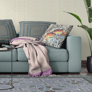 Homeroots 20" X 20" Orange Yellow Butterfly Broadcloth Floral Zippered Pillow   481047