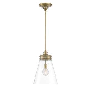 Emma 12'' Wide 1-Light Pendant - Antique Brass 4811-AN-CL Norwell