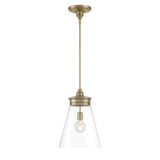 Emma 12'' Wide 1-Light Pendant - Antique Brass 4811-AN-CL Norwell