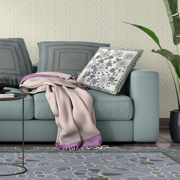 Homeroots 20" X 20" Black And Off White Peacock Broadcloth Floral Zippered Pillow   481110