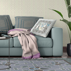 Homeroots 20" X 20" Black And White Peacock Broadcloth Floral Zippered Pillow   481221