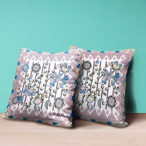 Homeroots 20" X 20" Pink And Black Peacock Broadcloth Floral Zippered Pillow   481308