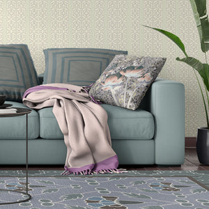 Homeroots 28" X 28" Pink Butterfly Blown Seam Floral Indoor Outdoor Throw Pillow   481533