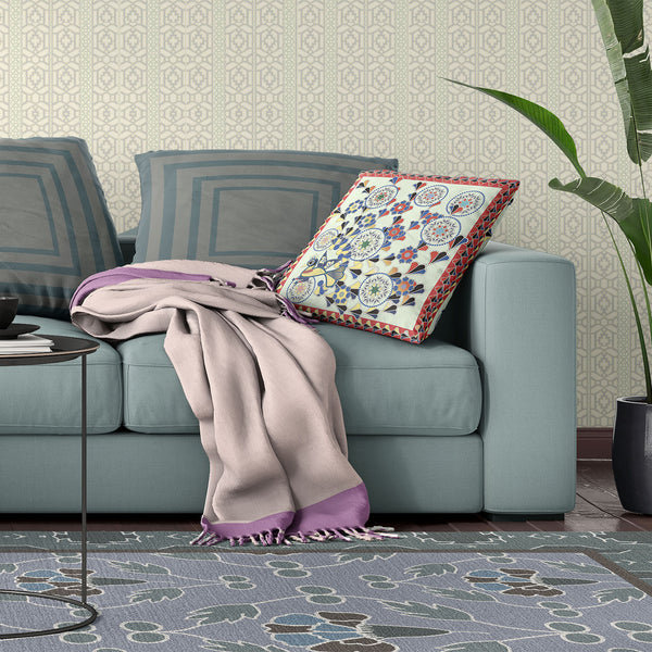 Homeroots 28" X 28" Light Red Blown Seam Floral Indoor Outdoor Throw Pillow   481598