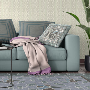 Homeroots 26" X 26" Black And Blue Peacock Blown Seam Floral Indoor Outdoor Throw Pillow   481687