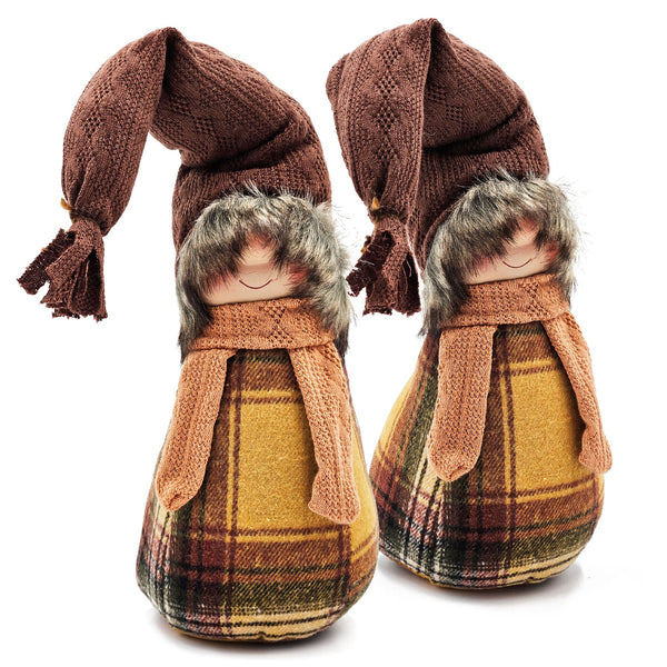 English Elm 2Pcs Gnomes Decorations For Cozy Fall Table Centerpieces - Whimsical Thanksgiving Home Accents W2078P242131
