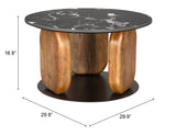 Pemba Coffee Table Multicolor 109771 Zuo Modern