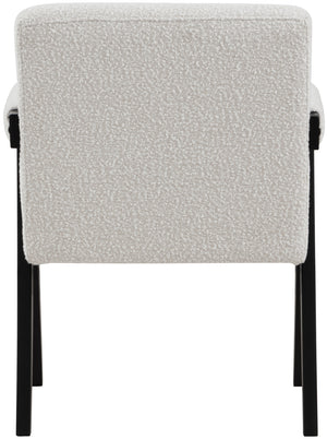 Woodloch Cream Boucle Fabric Accent Chair 481Cream Meridian Furniture