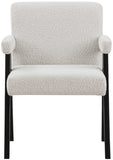 Woodloch Cream Boucle Fabric Accent Chair 481Cream Meridian Furniture