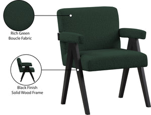 Woodloch Green Boucle Fabric Accent Chair 481Green Meridian Furniture