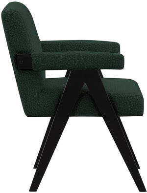 Woodloch Green Boucle Fabric Accent Chair 481Green Meridian Furniture