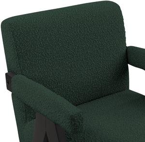 Woodloch Green Boucle Fabric Accent Chair 481Green Meridian Furniture